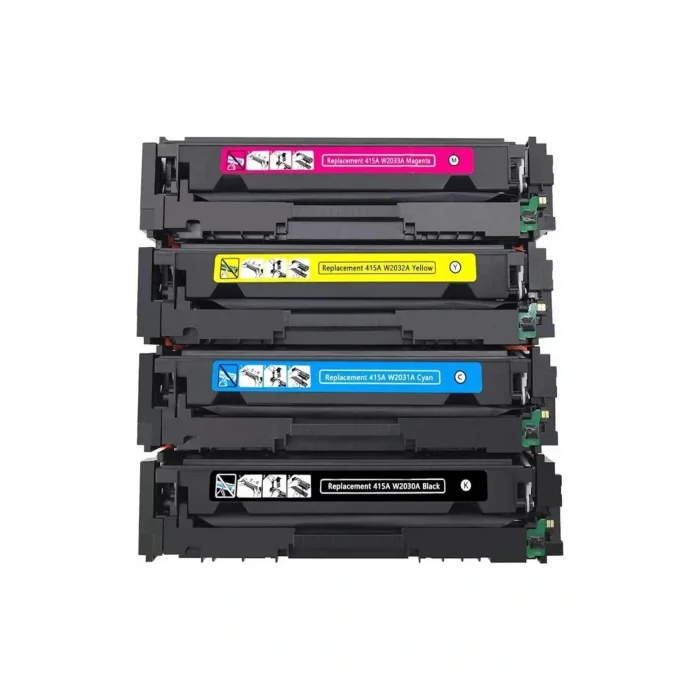 Genel Ürün Hp 415A Çipli (W2030A) M454/M479 Uyumlu 4 Renk Muadil Toner Seti
