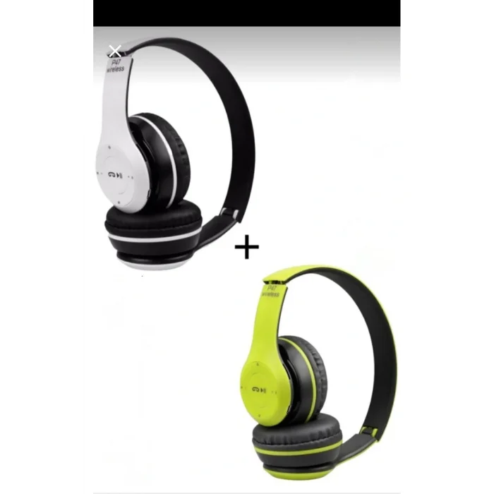 Genel Ürün (ÇKR) 1 Adet P47 Extra Bass Wireless Bluetooth Kulaklık 5.1 Edr Kırmızı