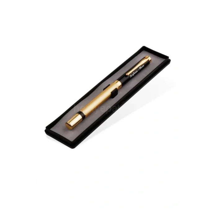 Genel Ürün Kişiye Özel Kutulu Lüks Roller Kalem Siyah Kapaklı