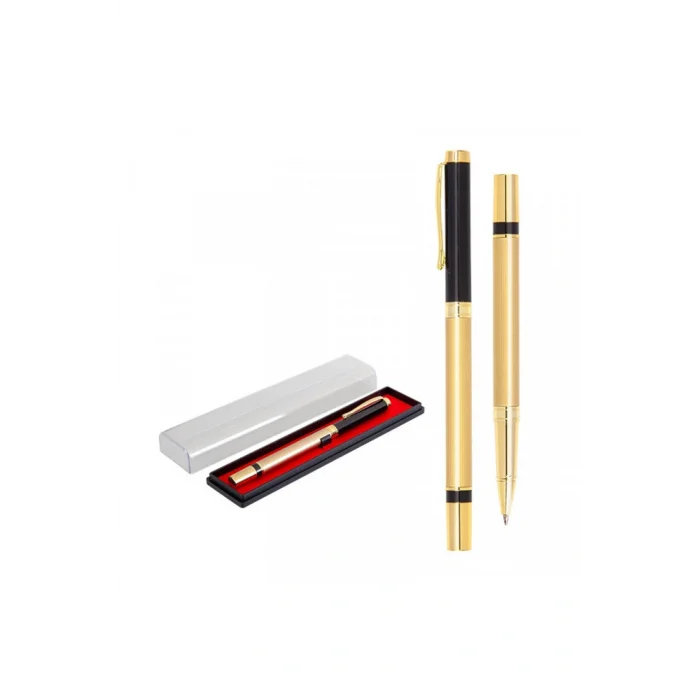 Genel Ürün Kişiye Özel Kutulu Lüks Roller Kalem Siyah Kapaklı