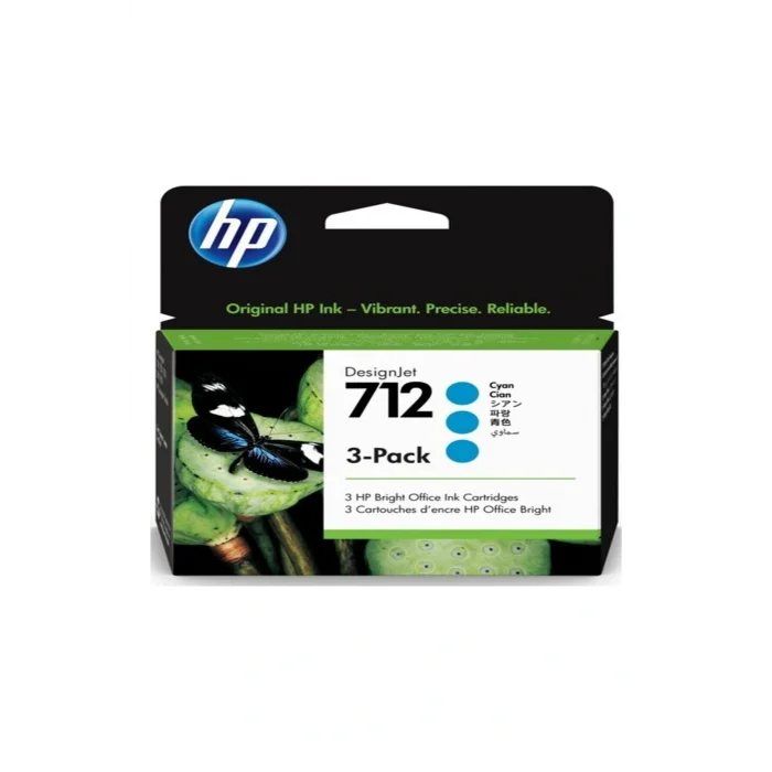 Genel Ürün 3Ed77A (712) Mavi 29 Ml 3 Packs Genıs Format Murekkep Kartusu