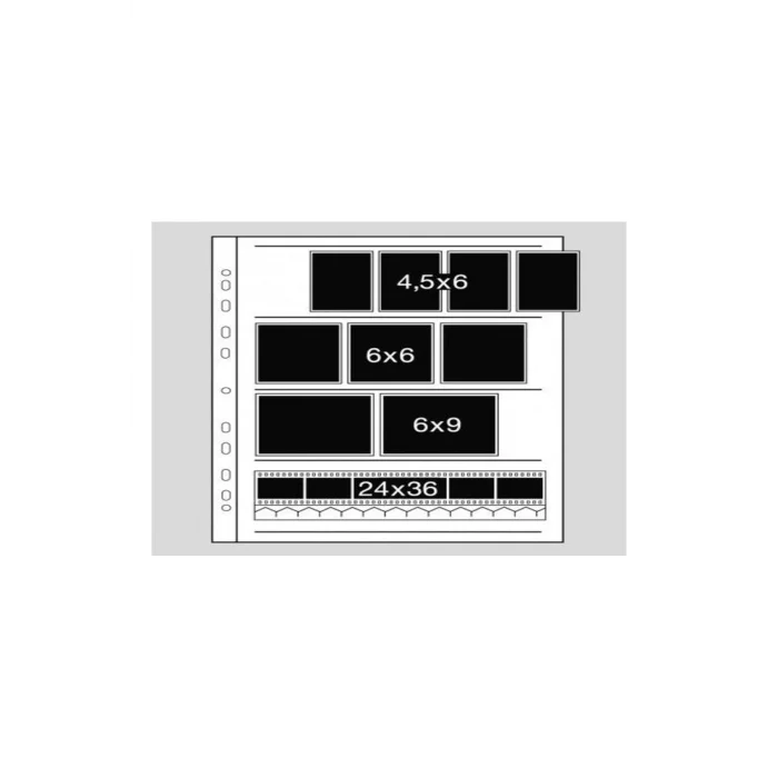 Genel Ürün Negatif Dosyalama Sayfaları 60 MM 4 Şerit (100) Acetate (2