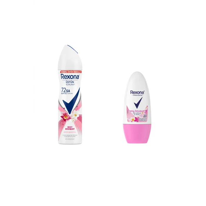 Genel Ürün Sexy Bouquet Kadın Sprey Deodorant 150 ml Kadın Roll On Deodorant 50 ml