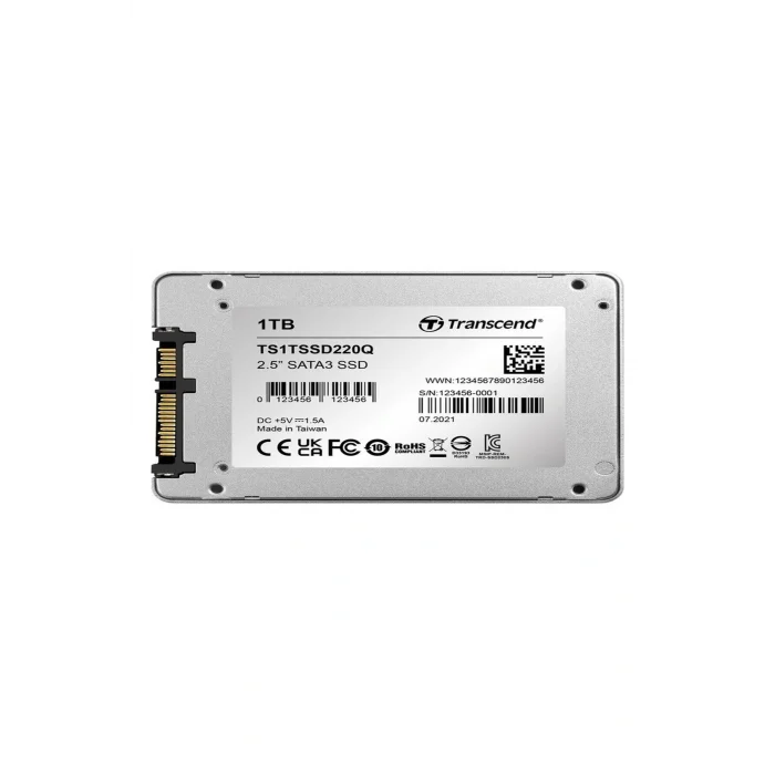 Genel Ürün TS1TSSD220Q 2.5 1 TB 550-500 MB/S QLC NAND SATA3 SSD