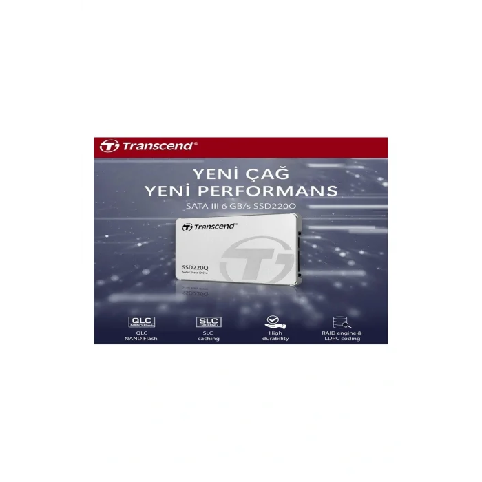Genel Ürün TS1TSSD220Q 2.5 1 TB 550-500 MB/S QLC NAND SATA3 SSD