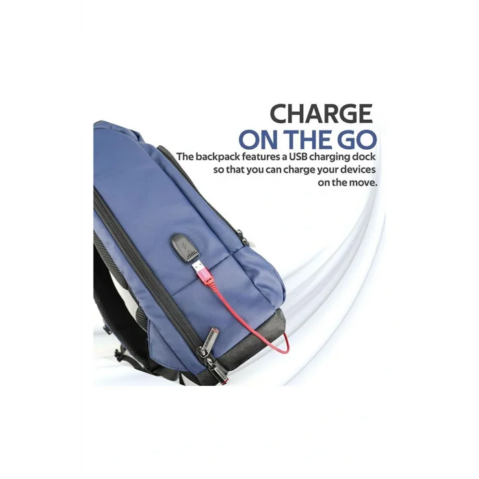 Genel Ürün TrekPack-BP Notebook Laptop Sırt Çantası USB Şarjlı  17.3 inç Sırt Çantası