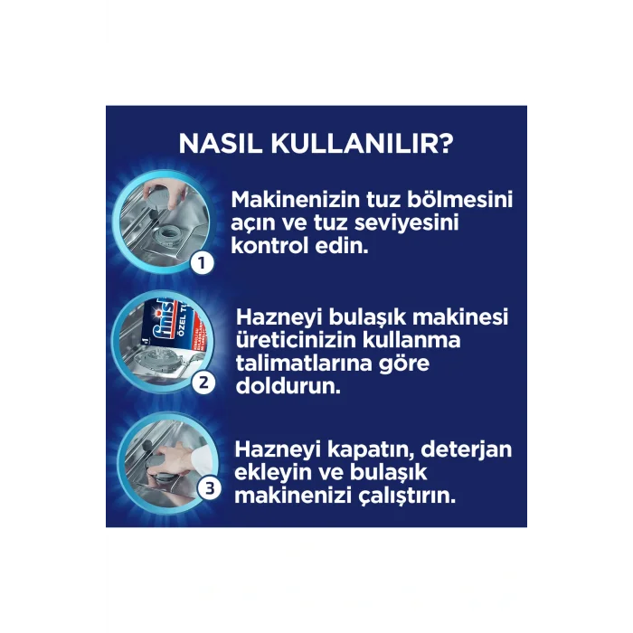 Genel Ürün Bulaşık Makinesi  Tuzu  Kireç Kalıntılarına Karşı Koruyucu  6000 gram (1500x4)