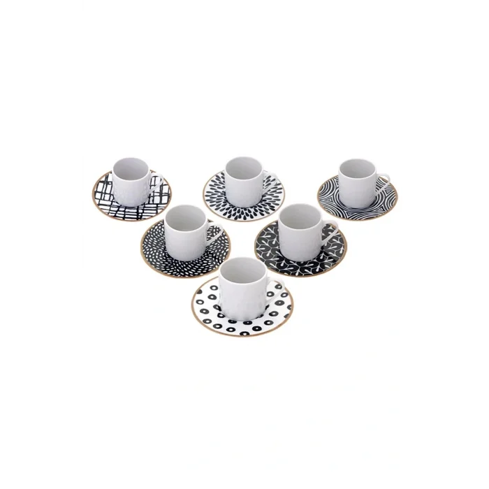 Genel Ürün Fractal Kahve Takımı 12 Parça