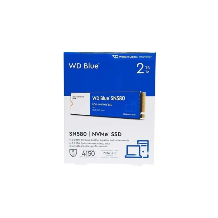 Genel Ürün Wd 2tb Sn580 Wds200t3b0e 4150- 4150mb/s M2 Nvme Gen4 Disk