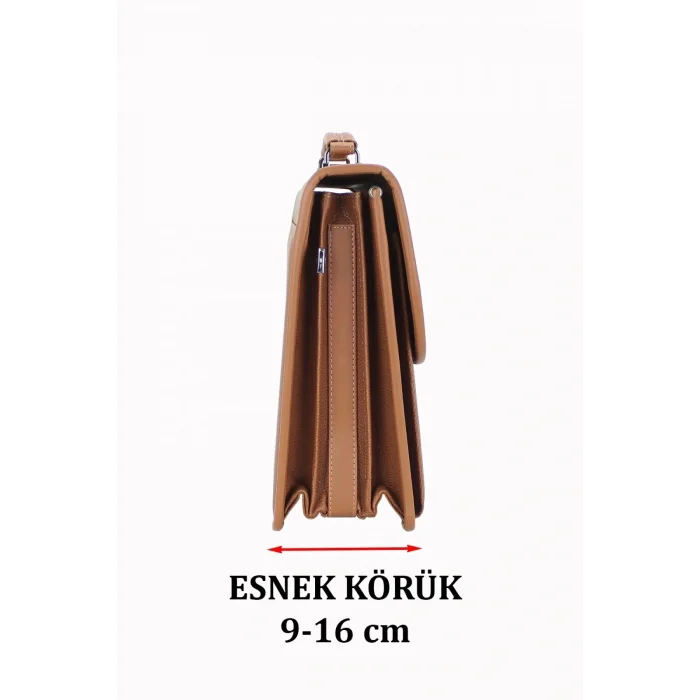 Genel Ürün Taba Klasik Evrak Model Erkek 15.6 inç Laptop Çantası