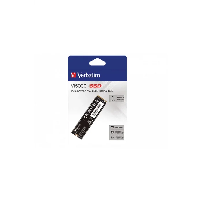 Genel Ürün Vi5000 PCIE4 NVME M.2 1 TB Dahili SSD Siyah