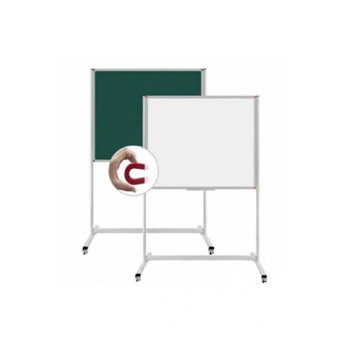 Genel Ürün Mıknatıslı Yüzey Tekerlekli Ayaklı Yazı Tahtası Pan 567 Beyaz 120x200
