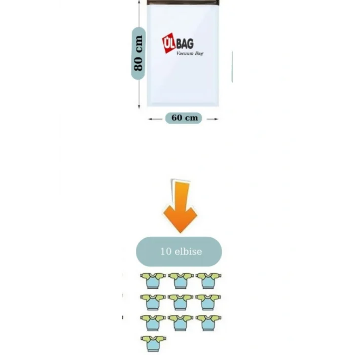 Genel Ürün (1 ADET)(ORTA BOY) 60 Cm X 80 Cm - Vakumlu Hurç - Vakumlu Poşet (ELBİSE- YASTIK)