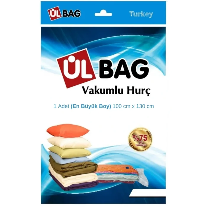 Genel Ürün (1 ADET)(EN BÜYÜK BOY) 100 Cm X 130 Cm Çift Kişilik Yorgan Ve Döşek Vakumlu Hurç, Vakumlu Poşet