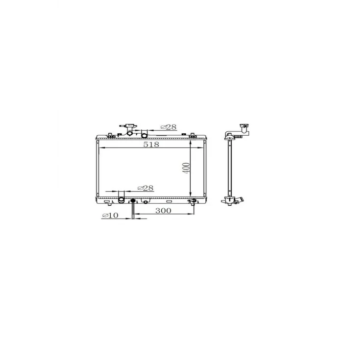 Genel Ürün Orıs Bsz082016 Motor Su Radyatoru Swıft 1,2-1,6 2010- Otomatık Vıtes