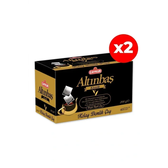 Genel Ürün Altınbaş Demlik Poşet Çay Sade 40*5gr 200gr 2 Paket