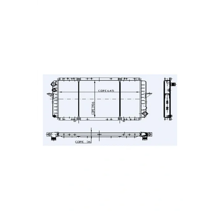 Genel Ürün 0542422pa Motor Radyator Master 2,0 / 2,5 Tdı Mekanık Klımasız 2 Sıra Cu+pl / 645x391x36