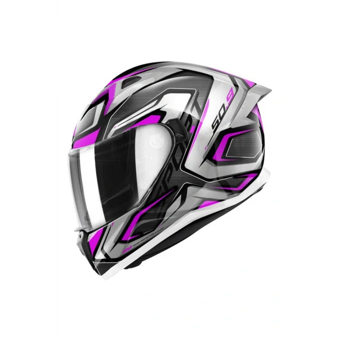 Genel Ürün 50.9 KAPALI KASK MAT SİYAH ATOMIC LADY TITANIUM GRİ PEMBE