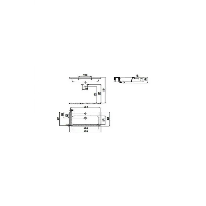 Dolap Düzenleyici Ideal 45 x 100 CM Etajerli Mobilya Dolap Uyumlu Lavabo Id10