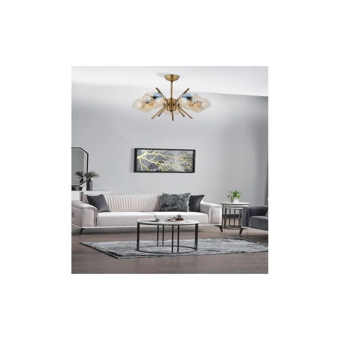 Genel Ürün Up Modern Avize E27 60w 53cm Metal Eskitme Dorbien-fz-7393-5e