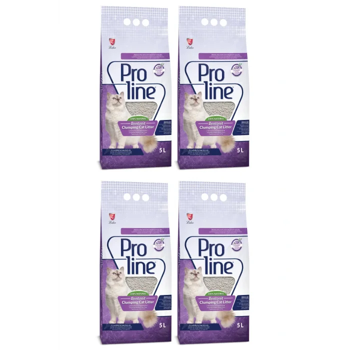 Genel Ürün Lavanta Kokulu Bentonit Kedi Kumu 5 Lt. x 4 Adet