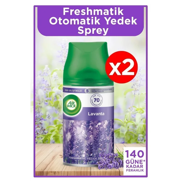 Genel Ürün Oda Kokusu Freshmatic Makine Yedek Spreyi 250 Ml X 6, Temizliğin Esintisi, Bahar Çiçekleri, Lavanta
