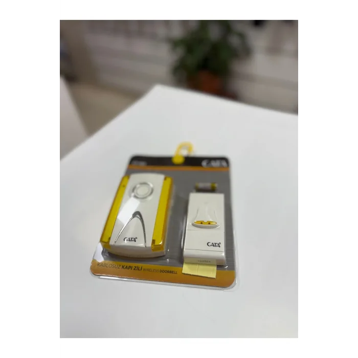 Genel Ürün Ct-102 Kablosuz Kapı Zili Uzaktan Kumandalı Siyah Zil Hasta Çağrı Butonu Olarak Kullanılabilir