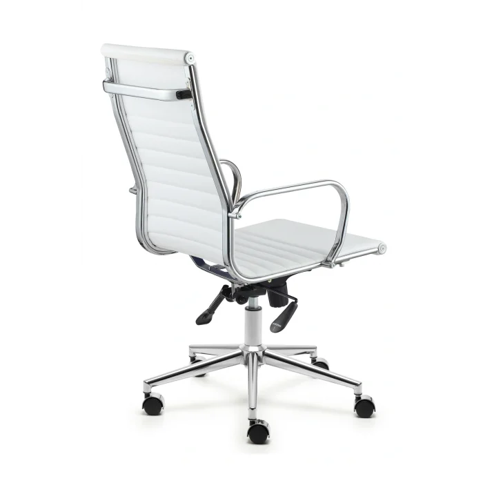Genel Ürün Ofis Chrome Yönetici Koltuğu Beyaz