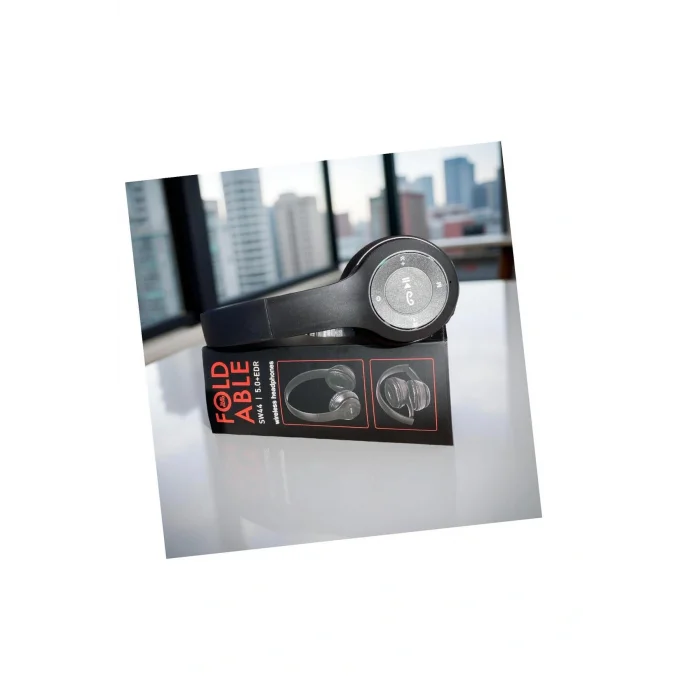 Genel Ürün P47 Katlanabilir Bluetooth Sd Kart Kablosuz Kulaklık - Siyah