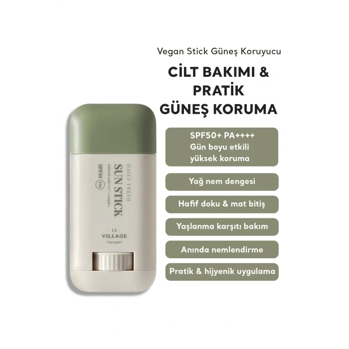 Genel Ürün Daily Fresh SPF50+ PA++++ Vegan Stick Güneş Koruyucu 20 gr