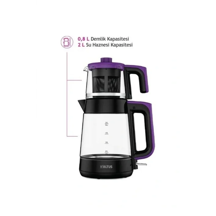 Genel Ürün Al 796 S Cam Çay Makinesi Siyah