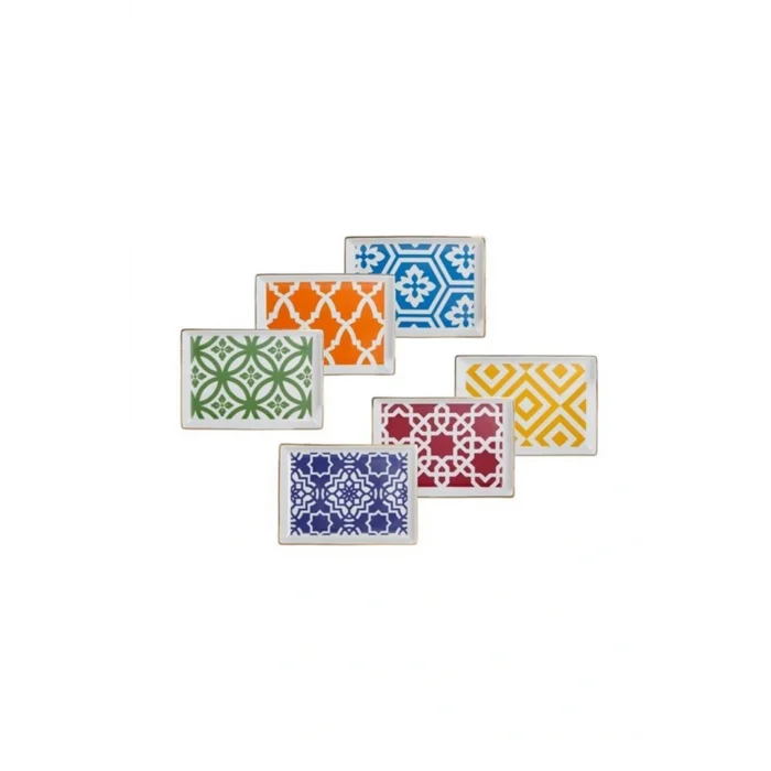 Genel Ürün Morocco 6lı Kahvaltı Tabak Seti 18 Cm