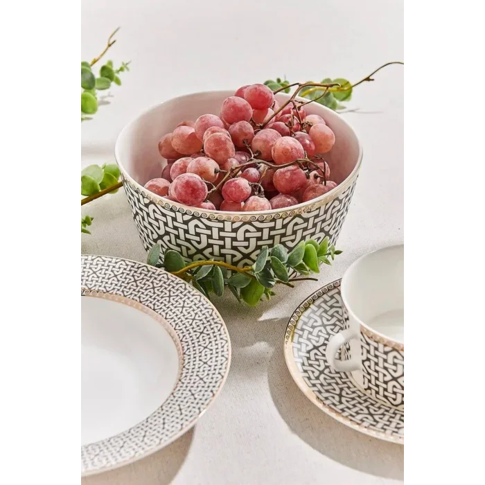 Genel Ürün Porselen Servis Sunum Kase 20*8 Cm