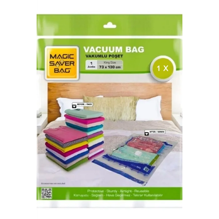 Genel Ürün Jumbo Boy (73 Cm X 130 Cm) Vakumlu Poşet - Vakumlu Hurç - Vakumlu Torba