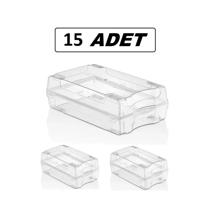 Genel Ürün 15 Adet Ayakkabı Kutusu Ayakkabılık Düzenleyici Şeffaf Saklama Kutusu Seyehat Kutusu