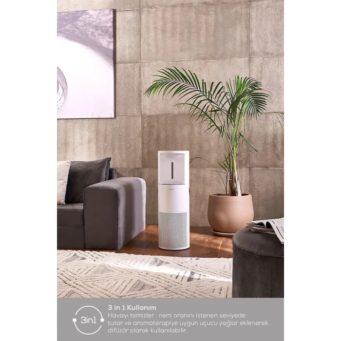 Genel Ürün Oksijen Plus 2 in 1 Hava Temizleyici, Nemlendirici ve Aromaterapi