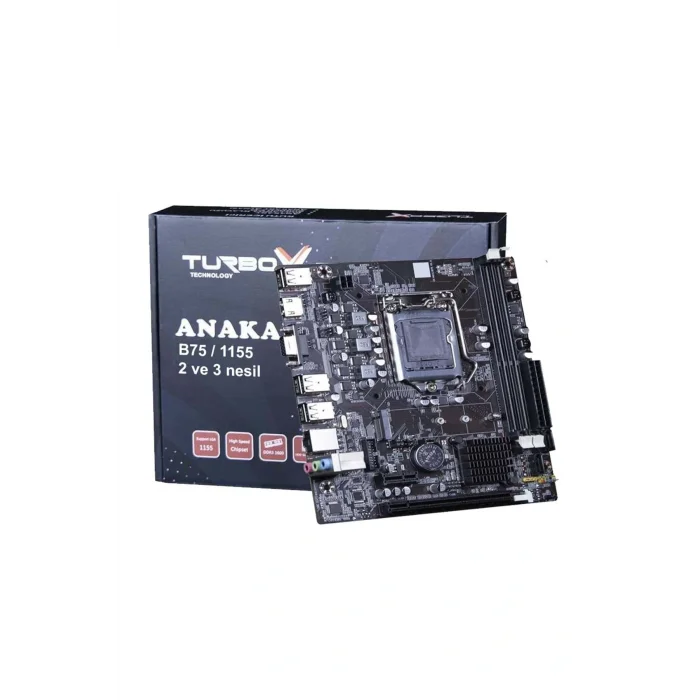 Genel Ürün B75(H61) Sata,m2 Ddr3 1600mhz Usb 3.0 Vga Hdmi Ses G.lan