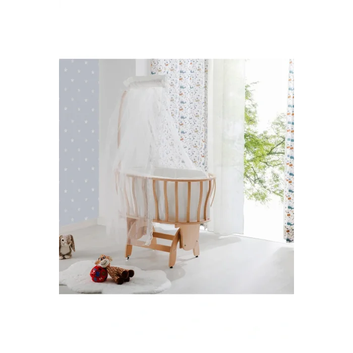 Genel Ürün Naturel Sepet Sallanır Beşik-uyku Setli Krem