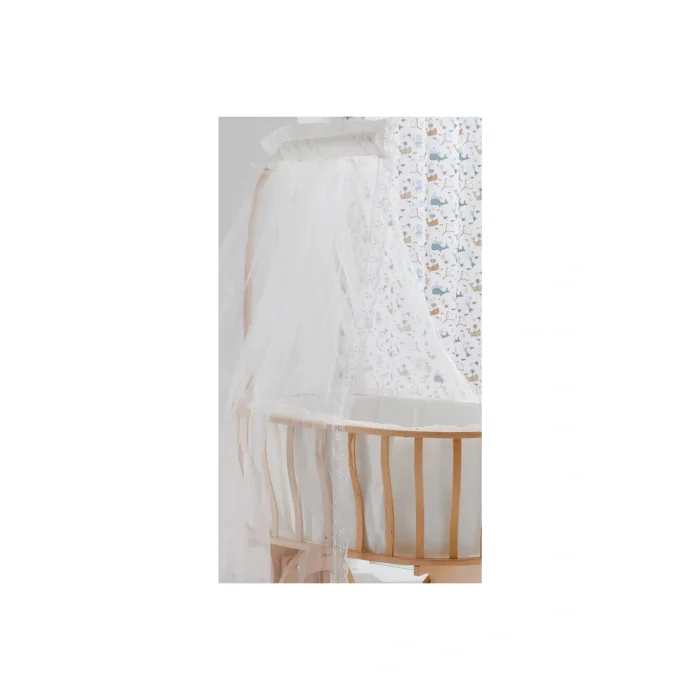 Genel Ürün Naturel Sepet Sallanır Beşik-uyku Setli Krem