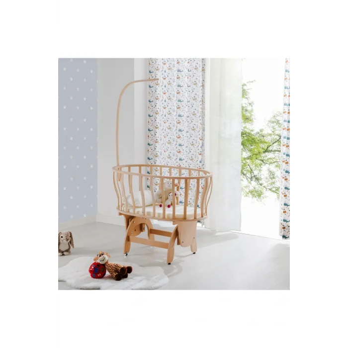 Genel Ürün Naturel Sepet Sallanır Beşik-uyku Setli Krem