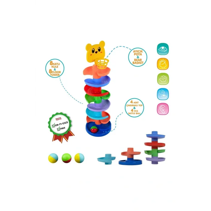 Genel Ürün Jumbo Gökkuşağı Kule Bebek Aktivite Merkezi