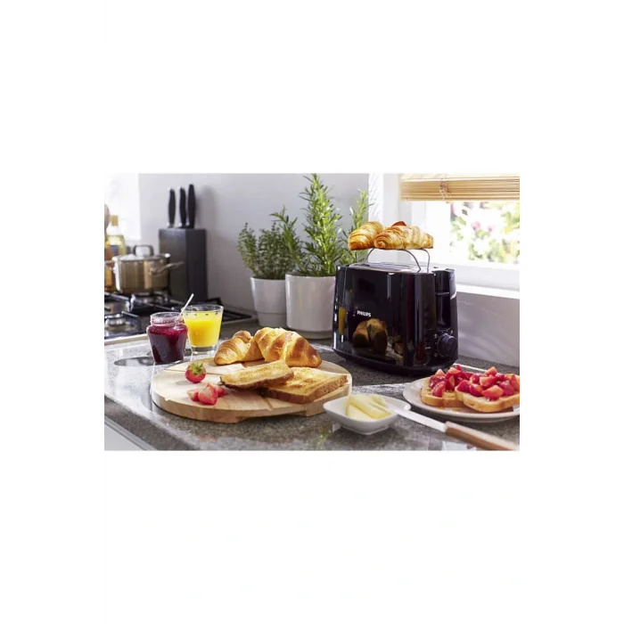 AGLpazarlama Daily Collection Geniş Yuvalı Ekmek Kızartma Makinesi, 8 Kızartma Ayarı, HD2581/90