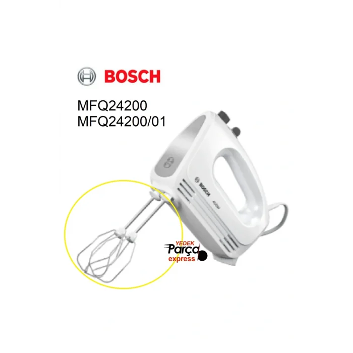 Genel Ürün Mfq24200 Mikser Çırpma Teli Mfq24200/01 Blender Çırpıcı Tel El Mikseri Ucu
