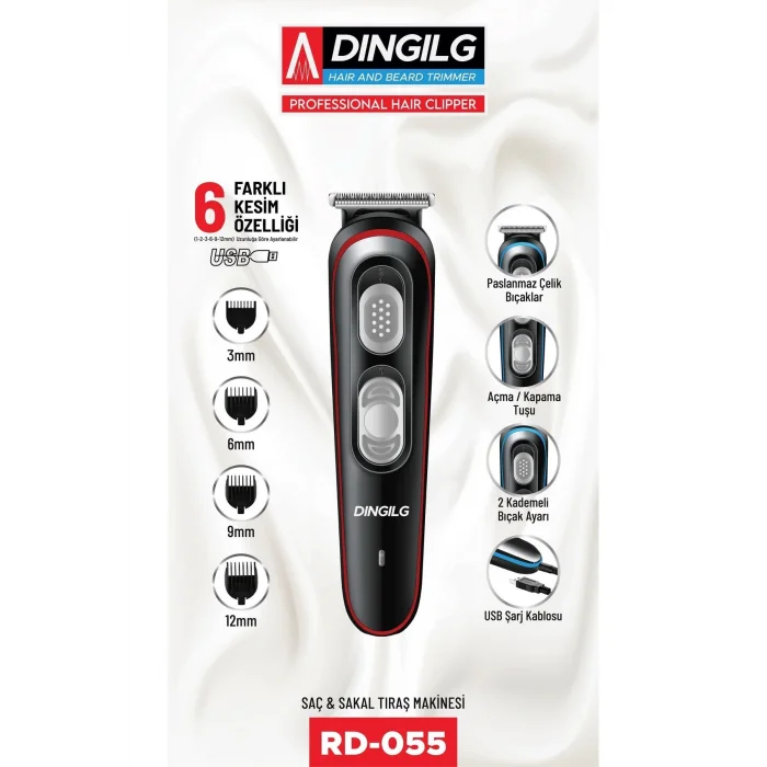 Genel Ürün V-055 Profesyonel Saç Sakal Kesim Makinası