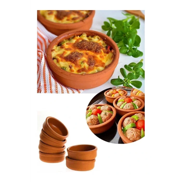 Genel Ürün 6lı Toprak Güveç Seti Sütlaç Ve Güveç Kabı Kasesi