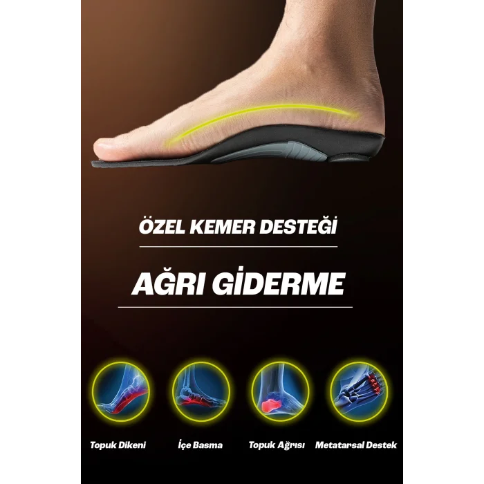 Genel Ürün Topuk Dikeni Ve Normal Kemerli Ayaklar Için Ağrı Giderici Tam Ortopedik Özel Iç Tabanlık