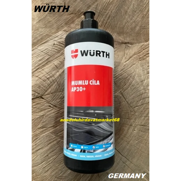 Genel Ürün WÜRTH POLİSAJ CİLASI MUMLU OTO CİLASI MUMLU PARLATICI CİLA 1LİTRE