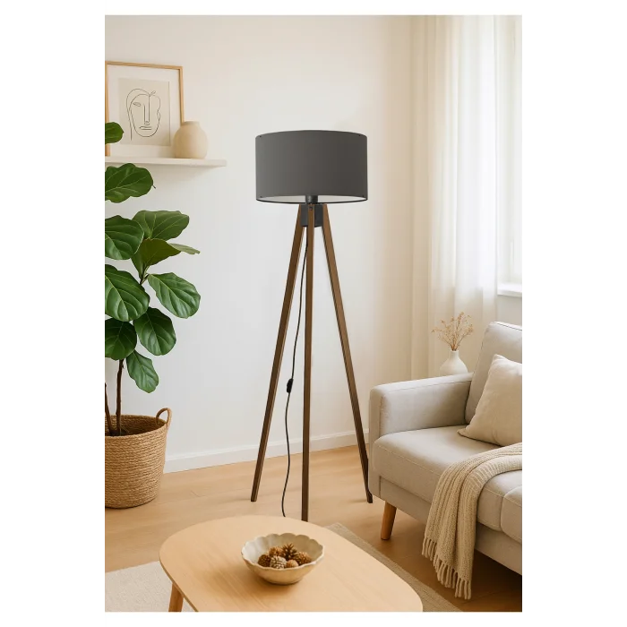 Lamba Tripod Lambader Ceviz Ayaklı Silindir Şapkalı Ayd-2210