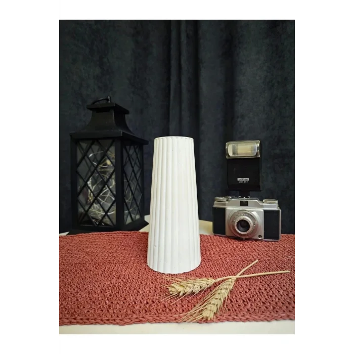 Genel Ürün Bohem Tarz Büyük Boy Vazo Çizgili İskandinav Vazo