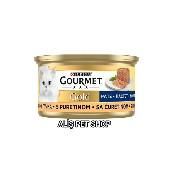 Genel Ürün Purina Gold Kıyılmış Hindili Kedi Yaş Mama 85 gr 24 Adet